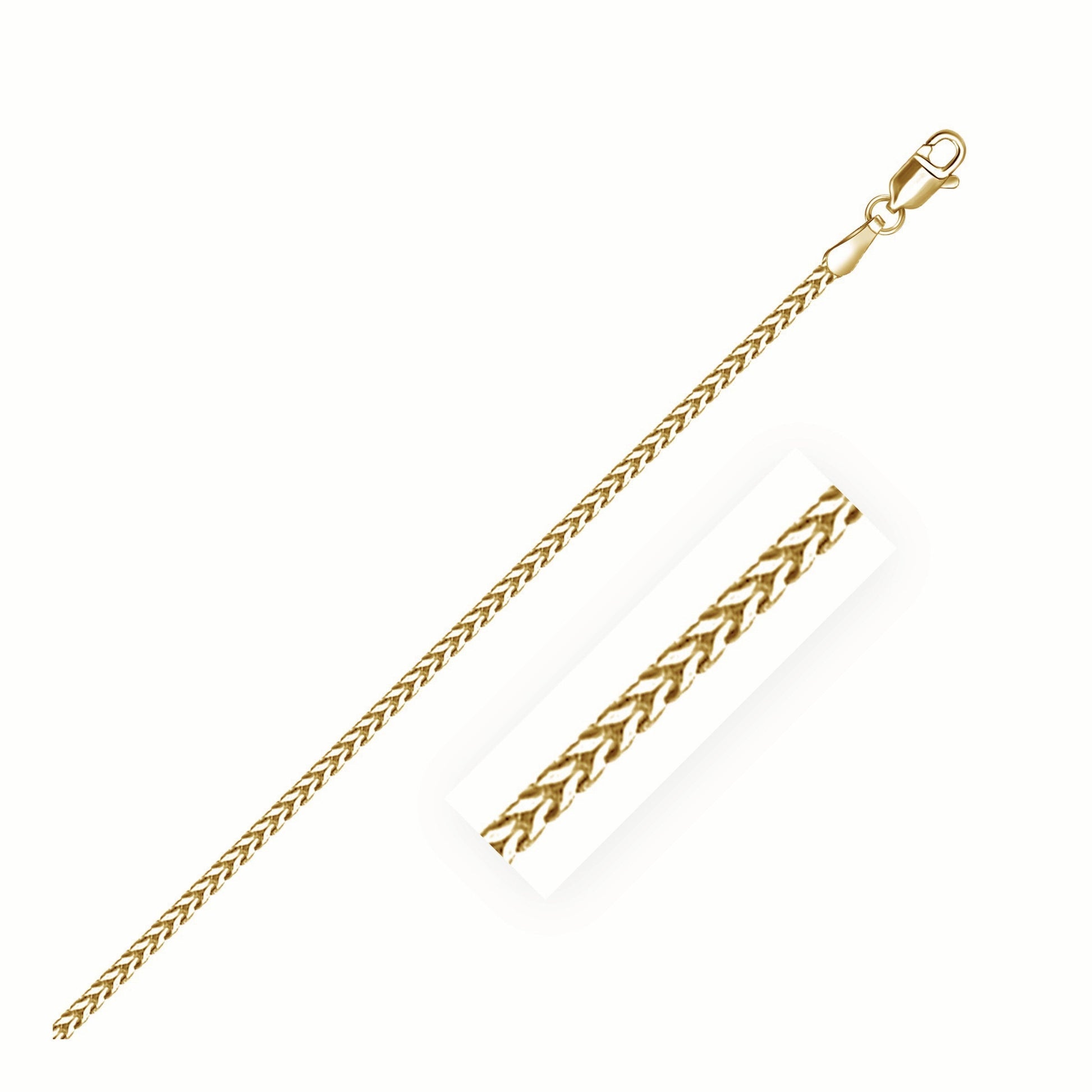 14k Yellow Gold Franco Chain 1.8mm Bids.com