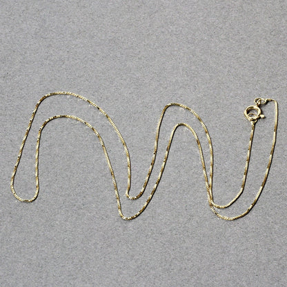 14k Yellow Gold Classic Box Chain 0.45mm Bids.com