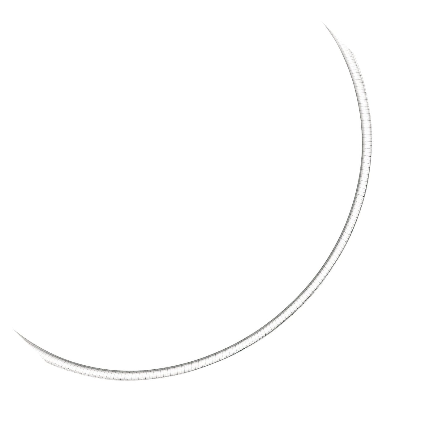 3.0 mm 14k Two Tone Gold Reversible Omega Necklace Bids.com