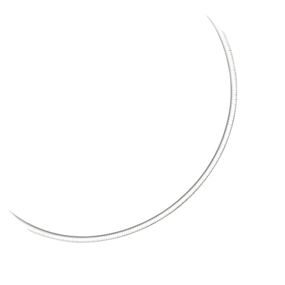 3.0 mm 14k Two Tone Gold Reversible Omega Necklace Bids.com
