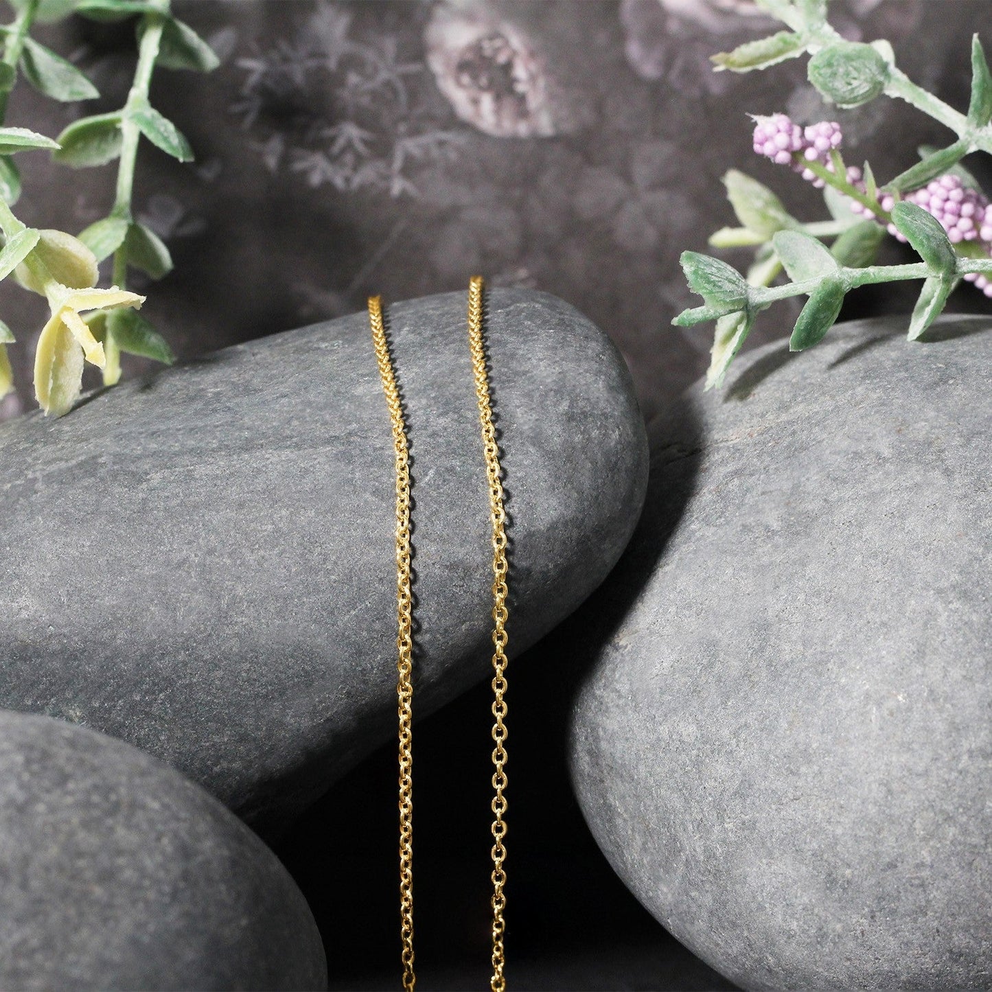 14k Yellow Gold Forsantina Lite Cable Link Chain 1.5mm Bids.com