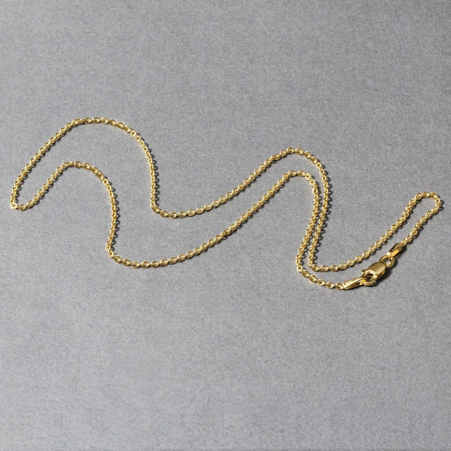 14k Yellow Gold Forsantina Lite Cable Link Chain 1.5mm Bids.com