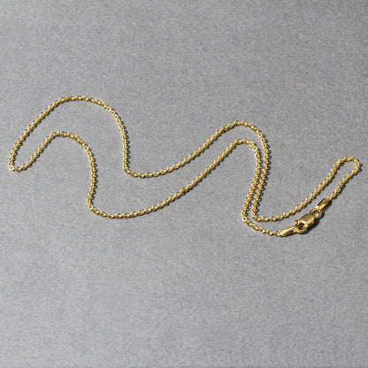 14k Yellow Gold Forsantina Lite Cable Link Chain 1.5mm Bids.com