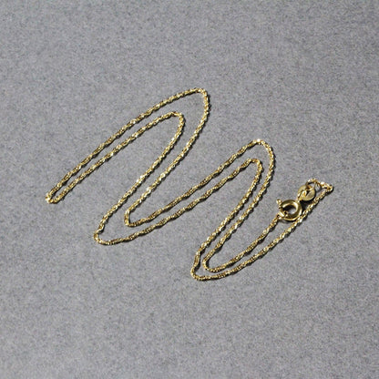 14k Yellow Gold Singapore Chain 1.0mm Bids.com