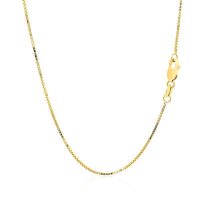 18k Yellow Gold Box Chain 0.8mm Bids.com
