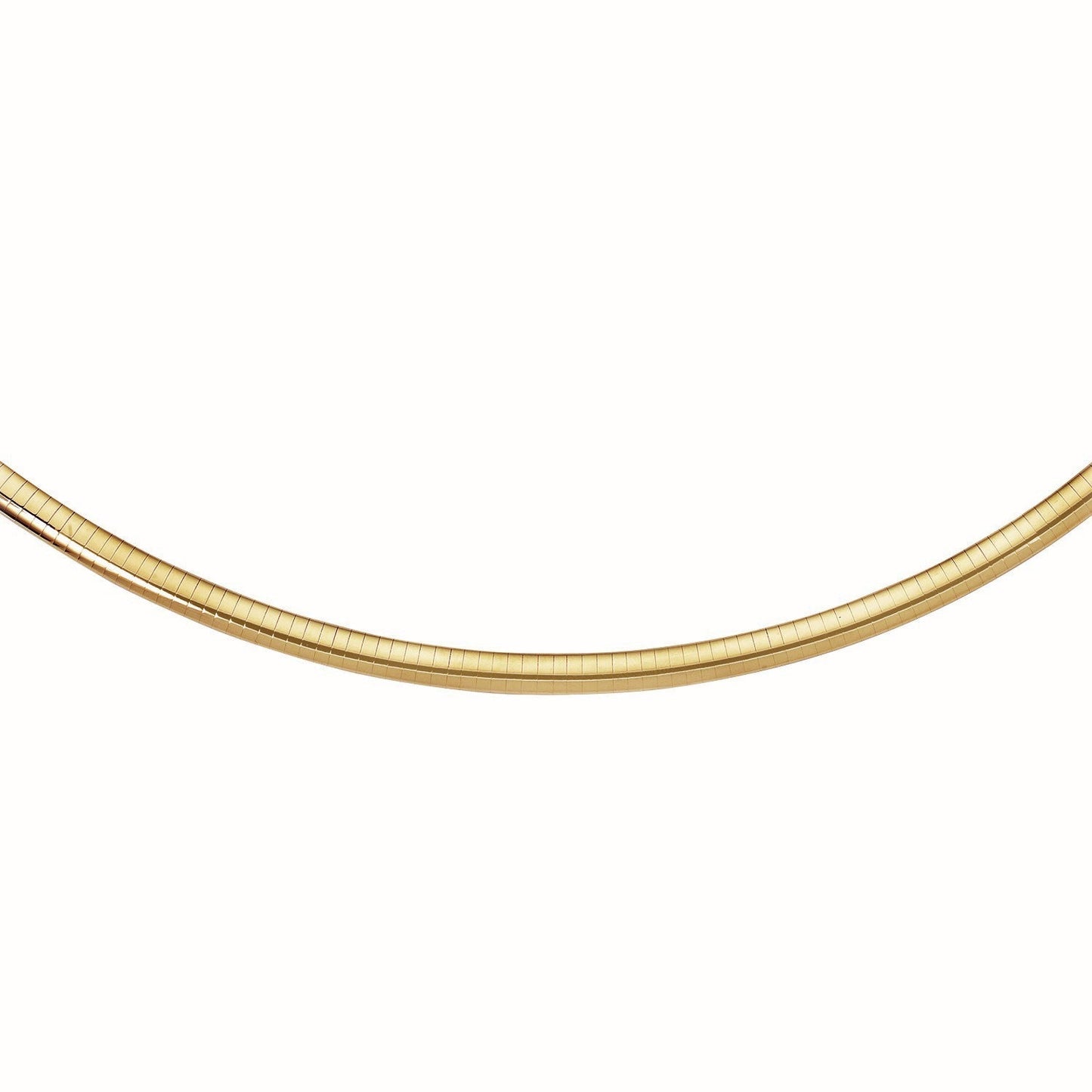 14k Yellow Gold Classic Omega Style Chain (6 mm) Bids.com