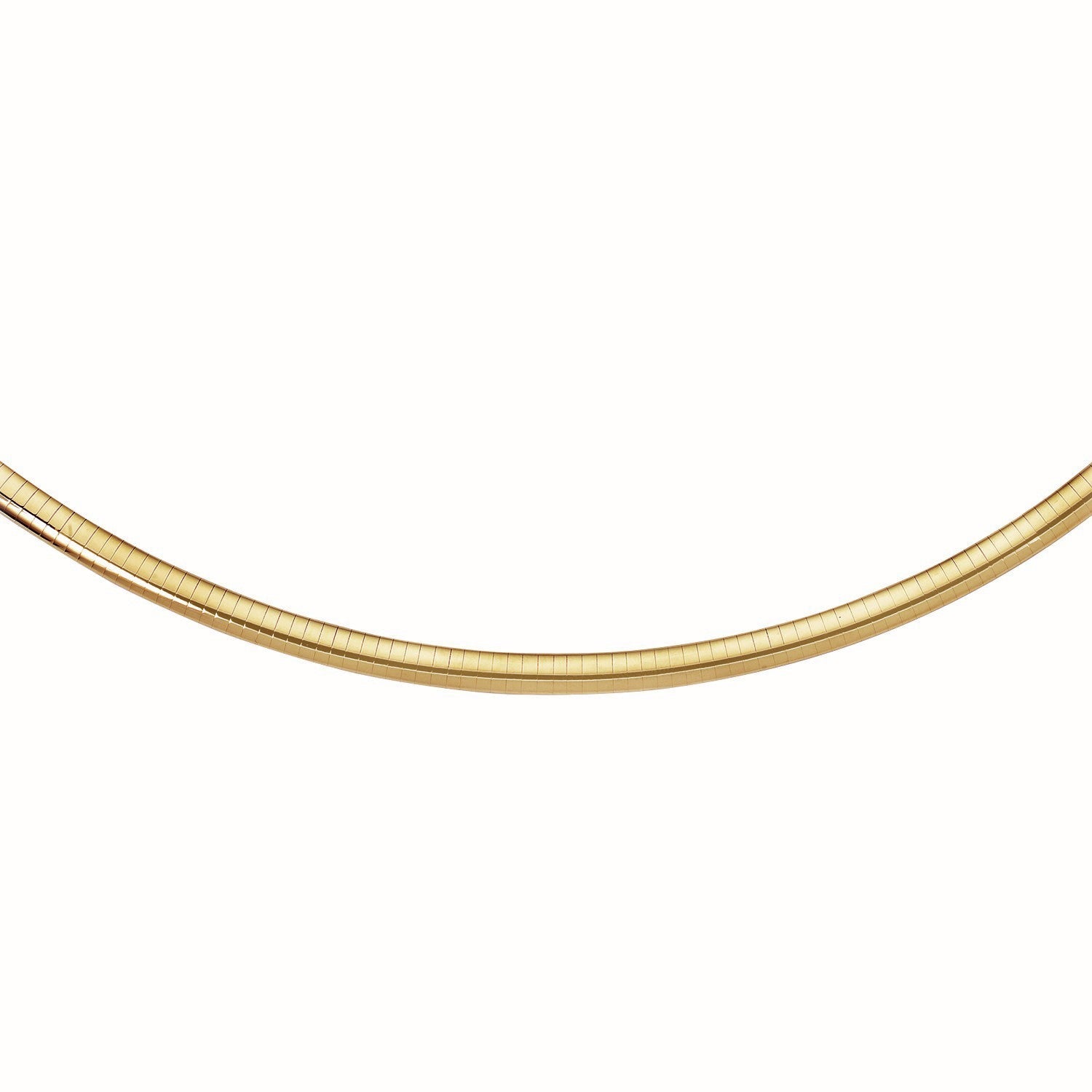 14k Yellow Gold Classic Omega Style Chain (6 mm) Bids.com
