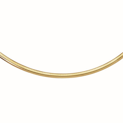 14k Yellow Gold Classic Omega Style Chain (6 mm) Bids.com