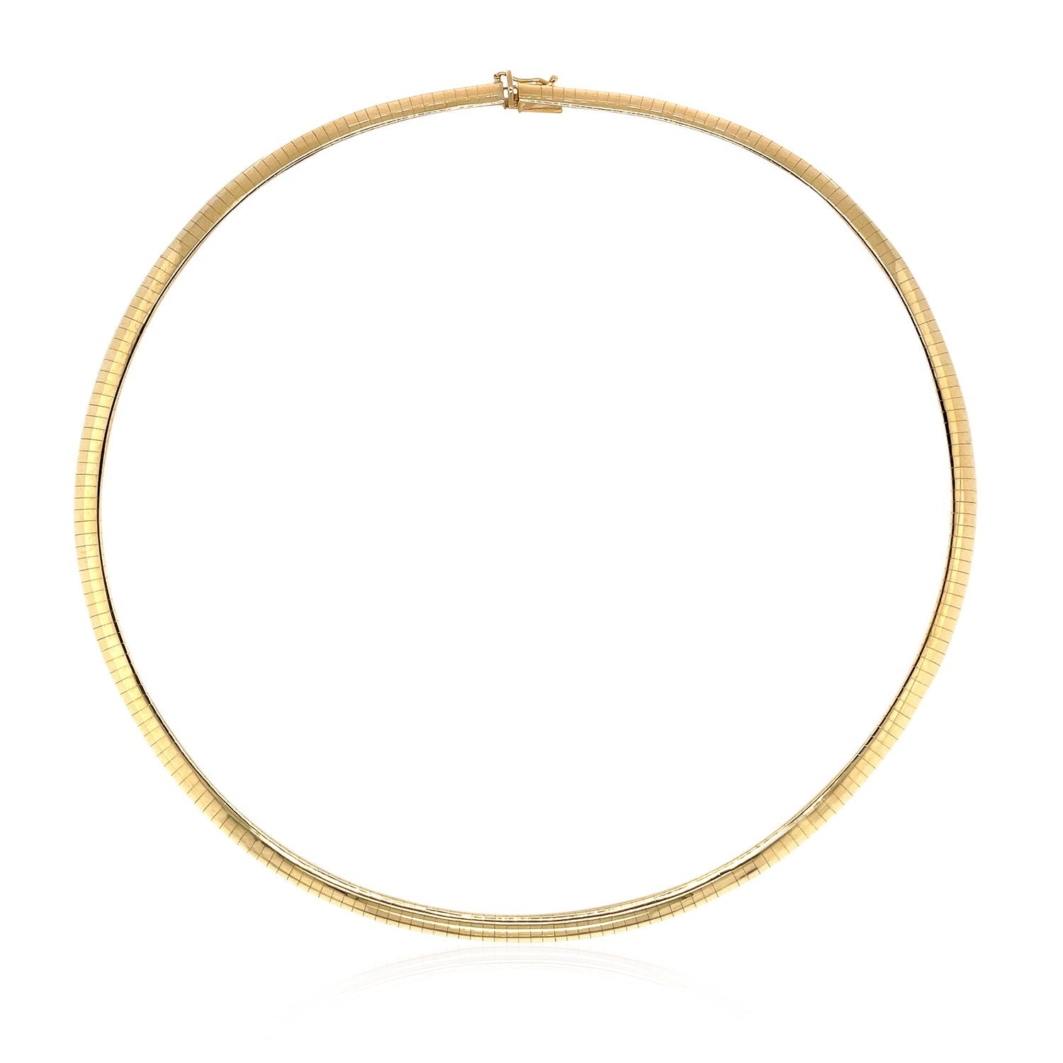 14k Yellow Gold Classic Omega Style Chain (6 mm) Bids.com