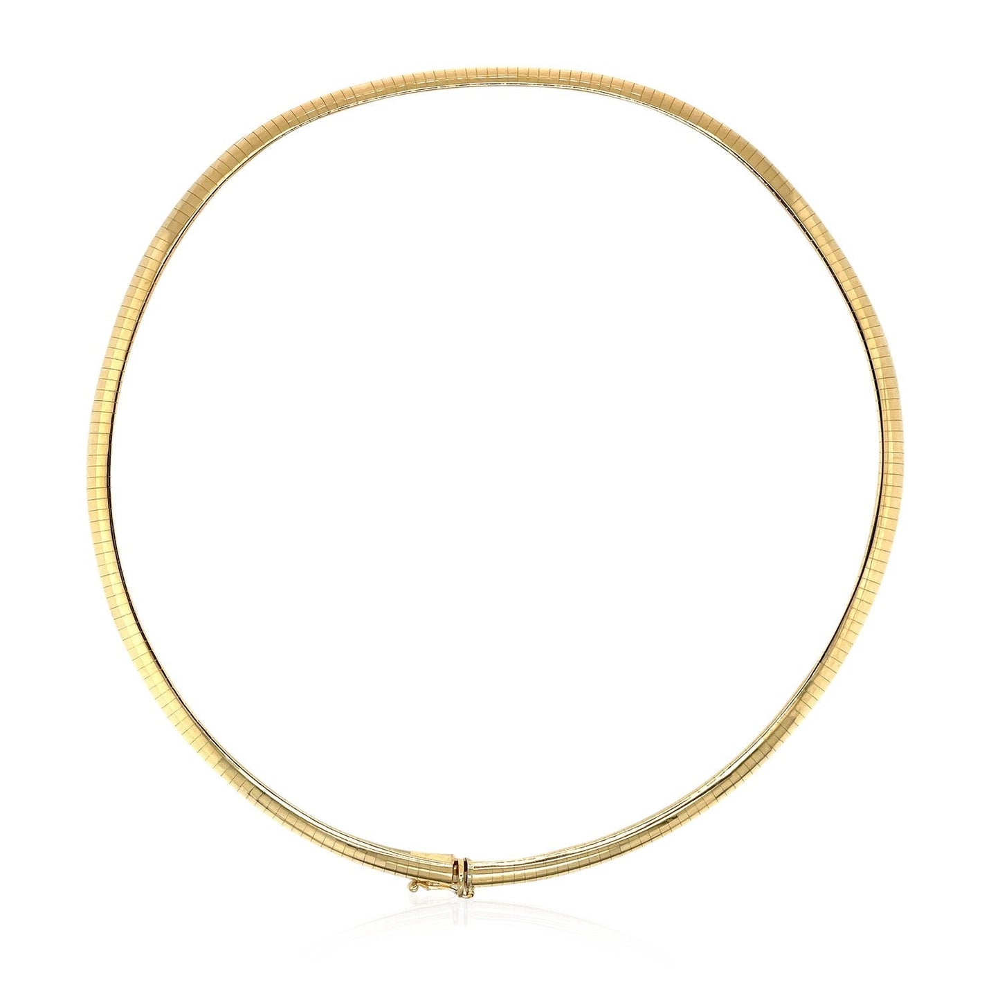 14k Yellow Gold Classic Omega Style Chain (6 mm) Bids.com