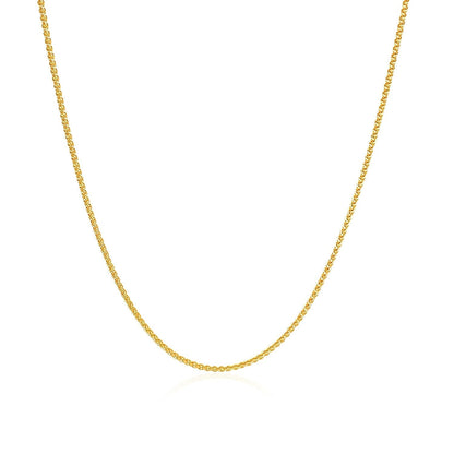 10k Yellow Gold Wheat Chain 1.0mm Bids.com