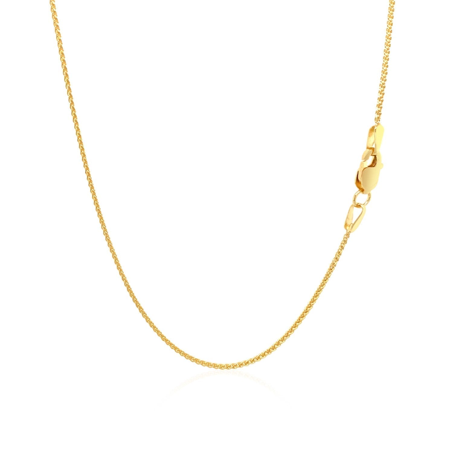 10k Yellow Gold Wheat Chain 1.0mm Bids.com