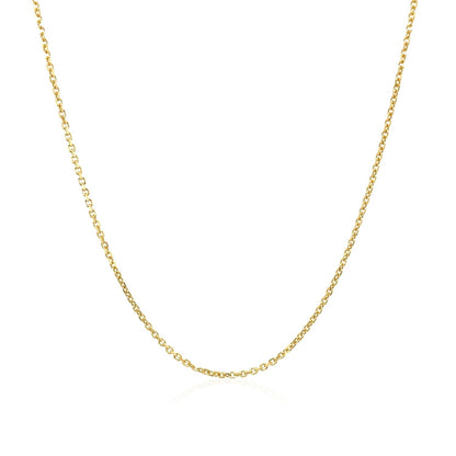 10k Yellow Gold Cable Chain 1.1mm Bids.com