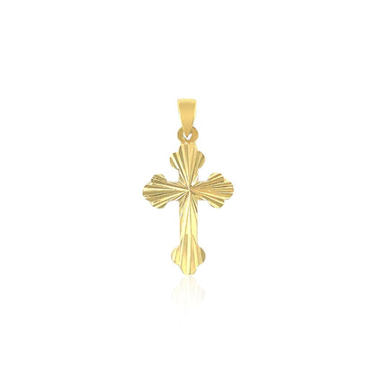 14k Tri Color Gold Cross Pendant Bids.com