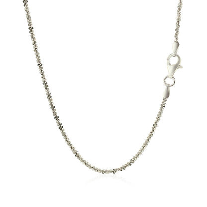 Rhodium Plated 1.7mm Sterling Silver Sparkle Style Chain Bids.com