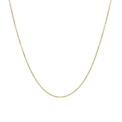 10k Yellow Gold Cable Link Chain (0.50 mm) Bids.com