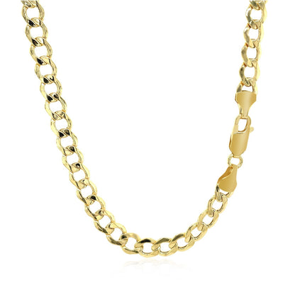 5.3mm 14k Yellow Gold Curb Chain Bids.com