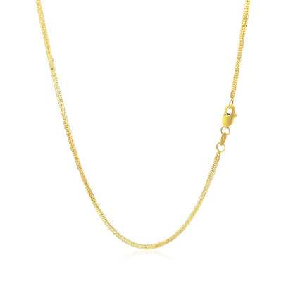 14k Yellow Gold Foxtail 1.0mm Chain Bids.com