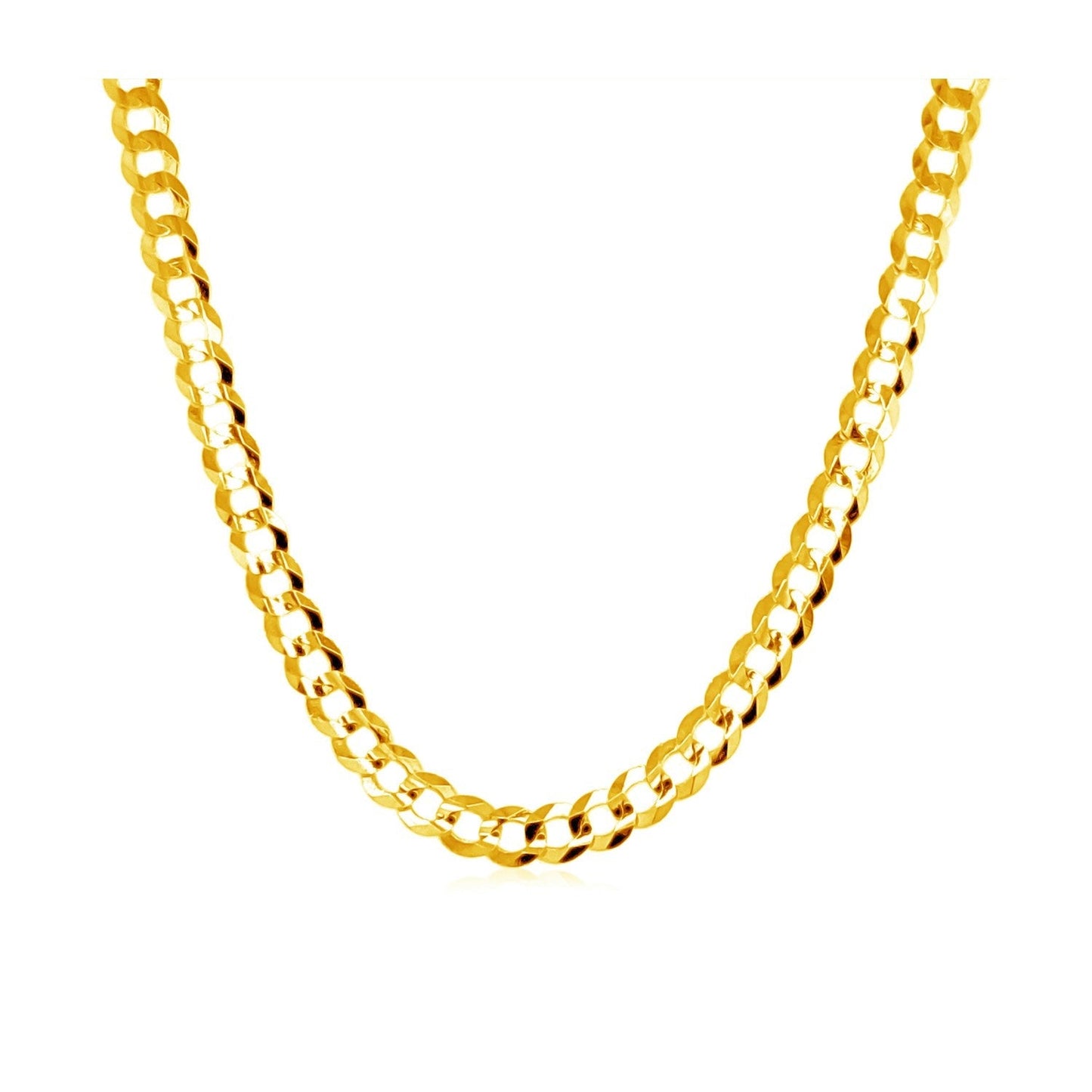 3.2mm 10k Yellow Gold Curb Chain Bids.com
