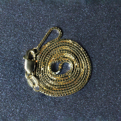 14k Yellow Gold Classic Box Chain 0.8mm Bids.com