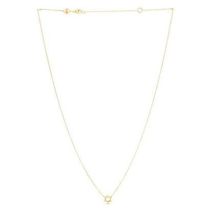 14k Yellow Gold Star of David Necklace Bids.com