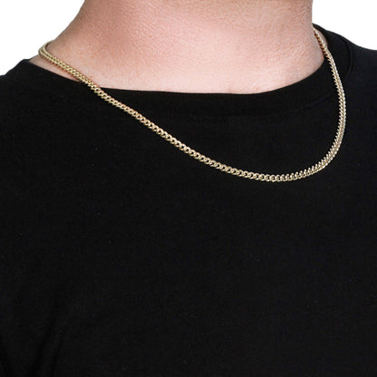 10k Yellow Gold Semi Solid Miami Cuban Chain (4.50 mm) Bids.com