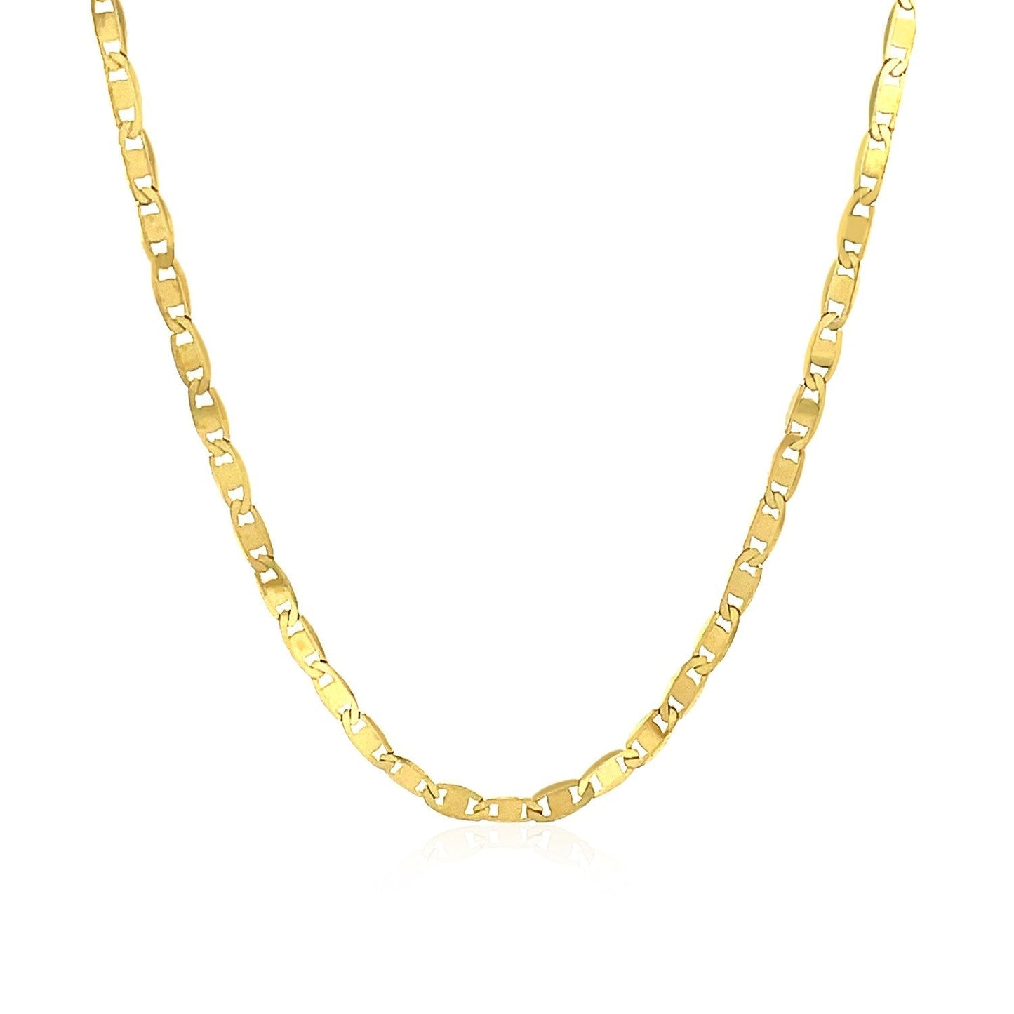 2.3mm 10k Yellow Gold Mariner Link Chain Bids.com