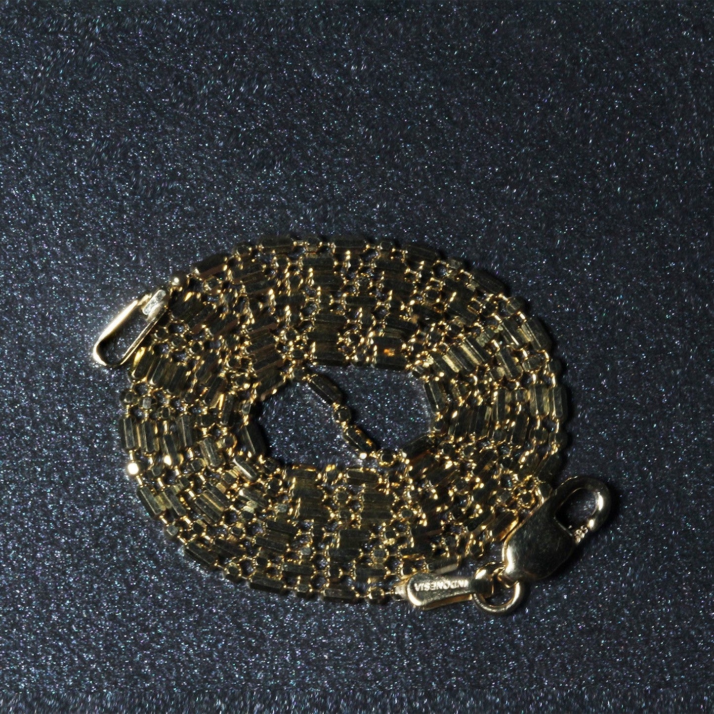14k Yellow Gold Diamond-Cut Alternating Bead Chain 1.2mm Bids.com