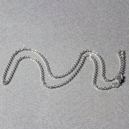 14k White Gold Diamond Cut Cable Link Chain 1.5mm Bids.com
