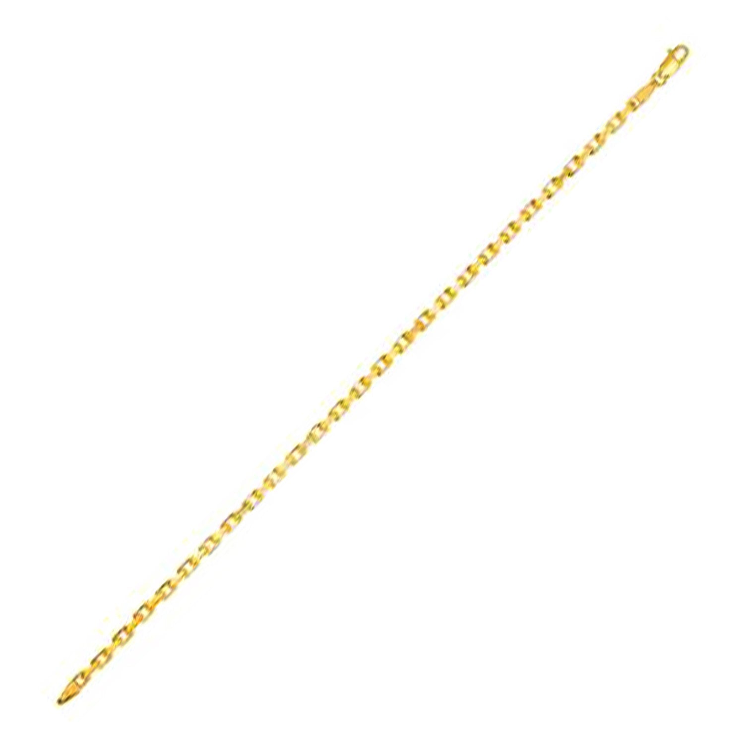14k Yellow Gold French Cable Link Chain (2.50 mm) Bids.com