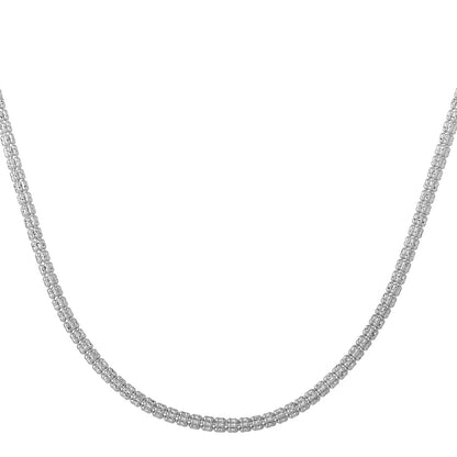 Ice Barrel Chain in 14k White Gold (3.10 mm) Bids.com