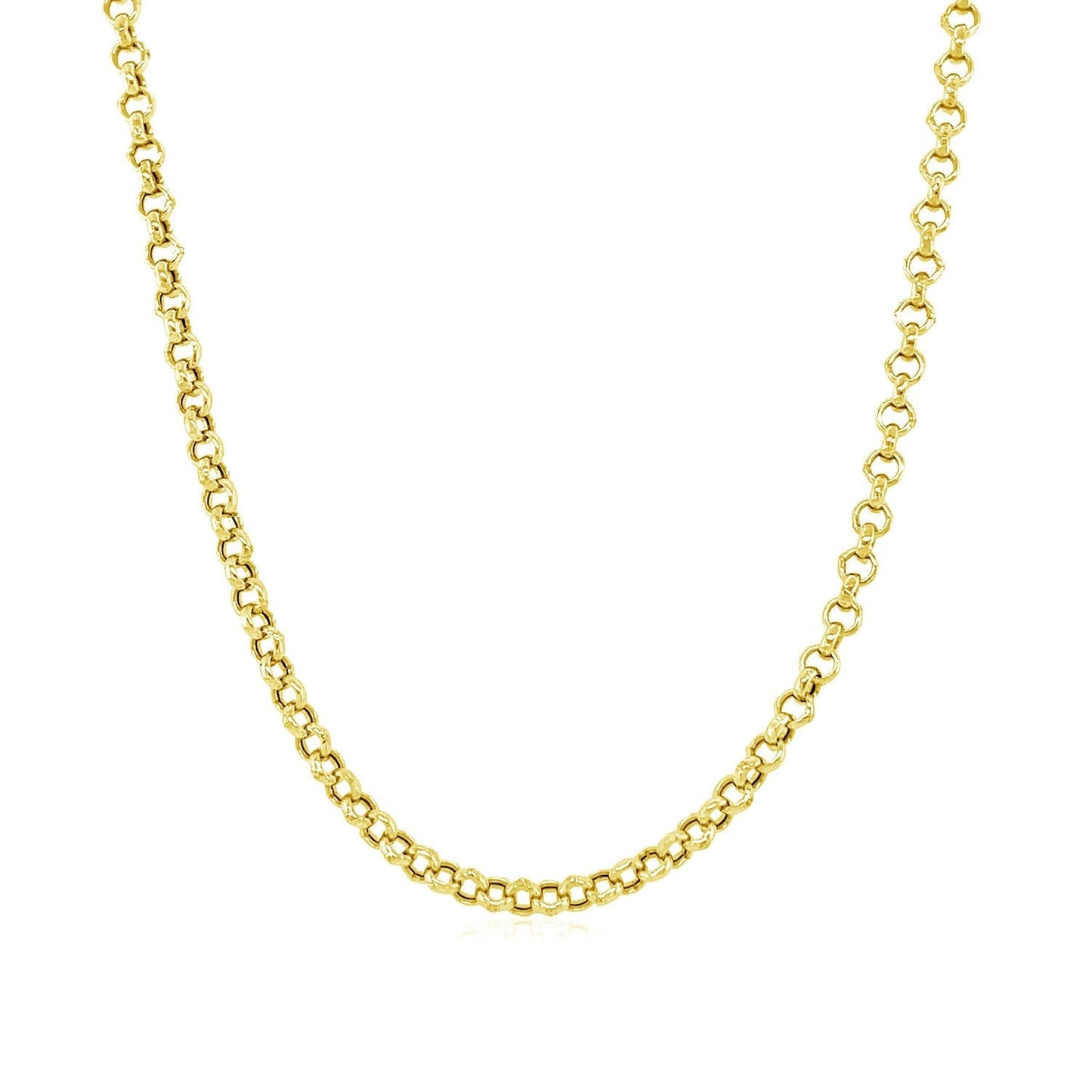 2.3mm 10k Yellow Gold Rolo Chain Bids.com
