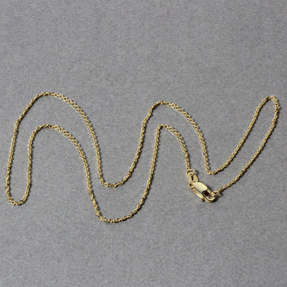 10k Yellow Gold Diamond Cut Cable Link Chain (1.10 mm) Bids.com