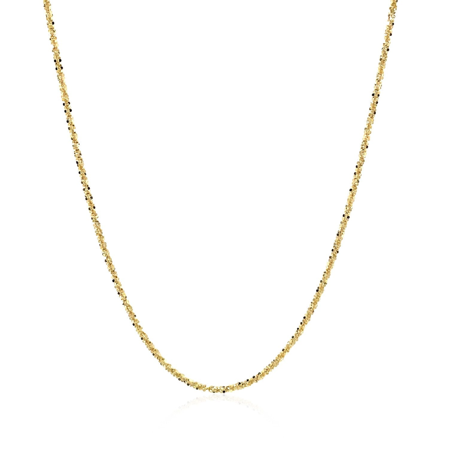 14k Yellow Gold Sparkle Chain 1.1mm Bids.com