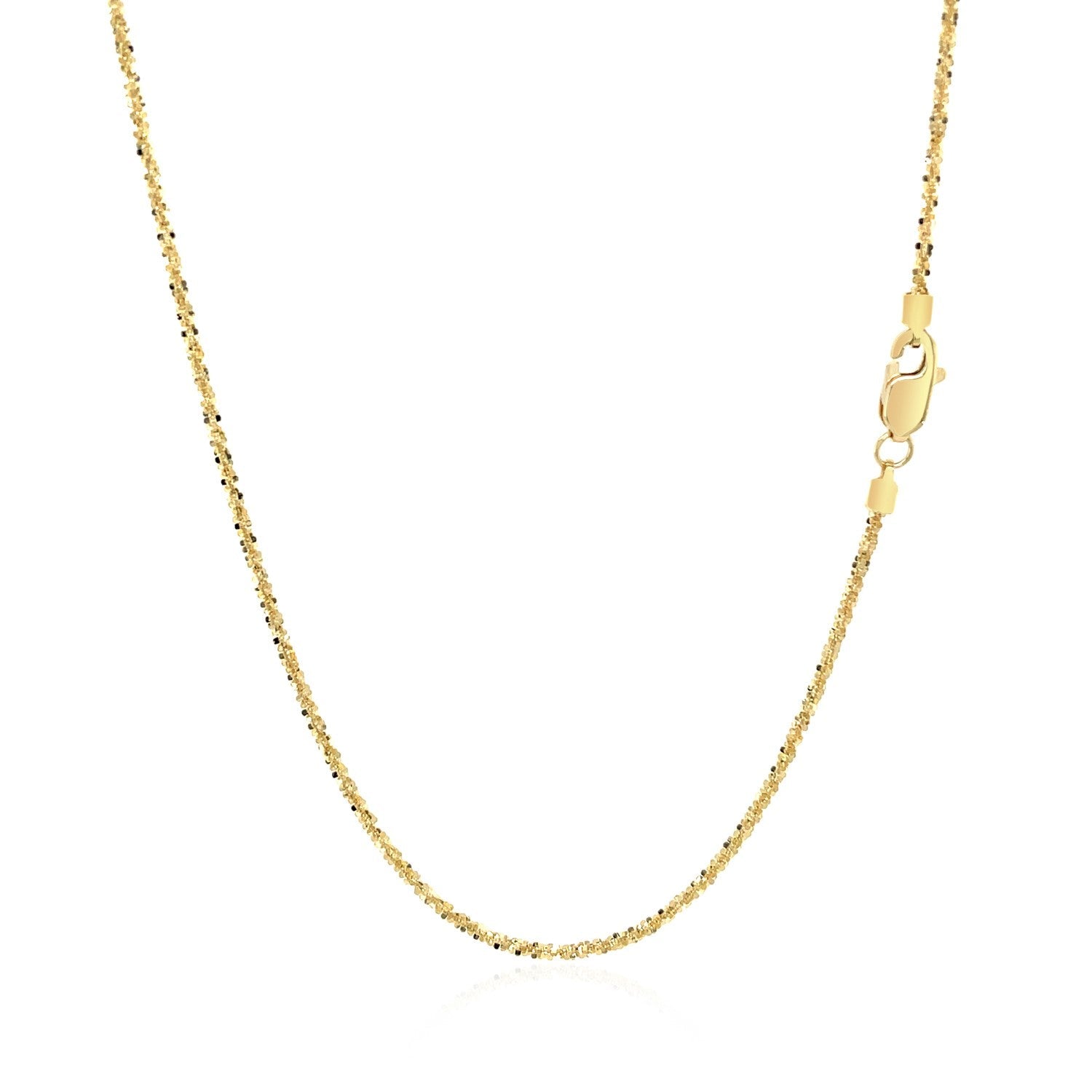 14k Yellow Gold Sparkle Chain 1.1mm Bids.com