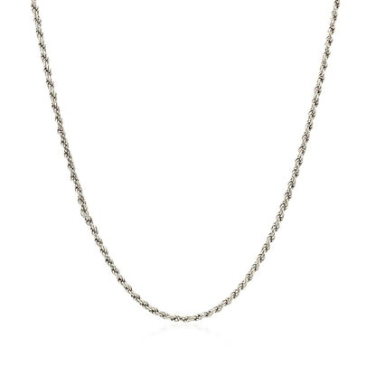 Sterling Silver 1.4mm Diamond Cut Rope Style Chain Bids.com