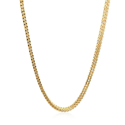 14k Yellow Gold Light Weight Wheat Chain (3.20 mm) Bids.com
