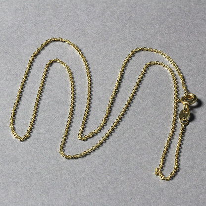 14k Yellow Gold Diamond Cut Cable Link Chain 1.1mm Bids.com