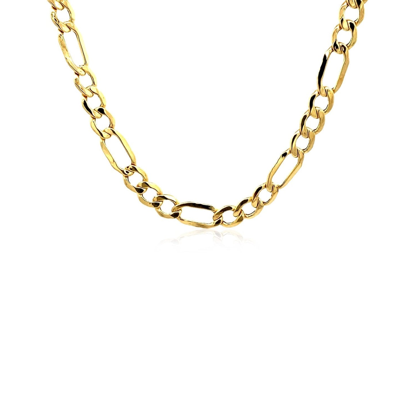 5.4mm 10k Yellow Gold Lite Figaro Chain Bids.com