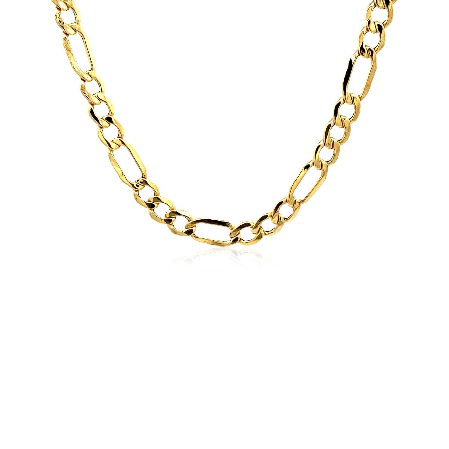 5.4mm 10k Yellow Gold Lite Figaro Chain Bids.com