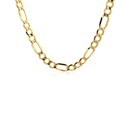 5.4mm 10k Yellow Gold Lite Figaro Chain Bids.com