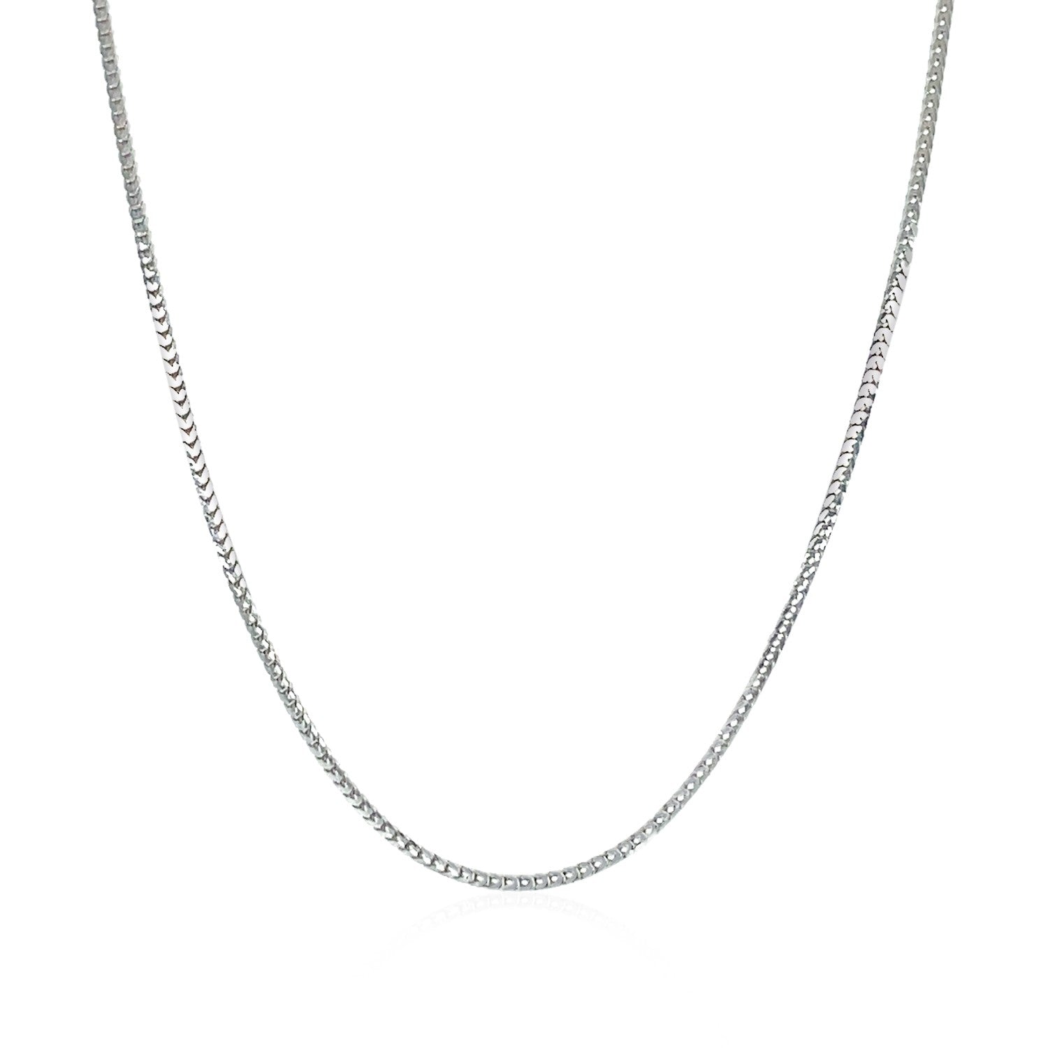 14k White Gold Franco Chain 0.9mm Bids.com