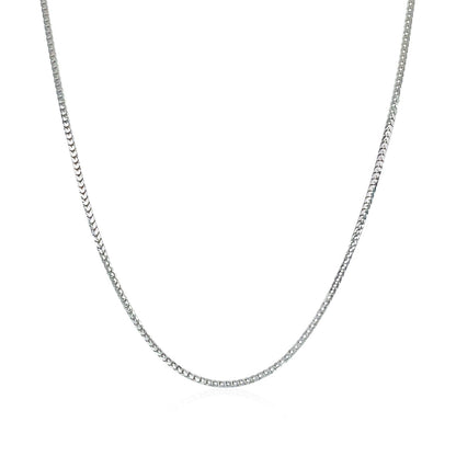 14k White Gold Franco Chain 0.9mm Bids.com