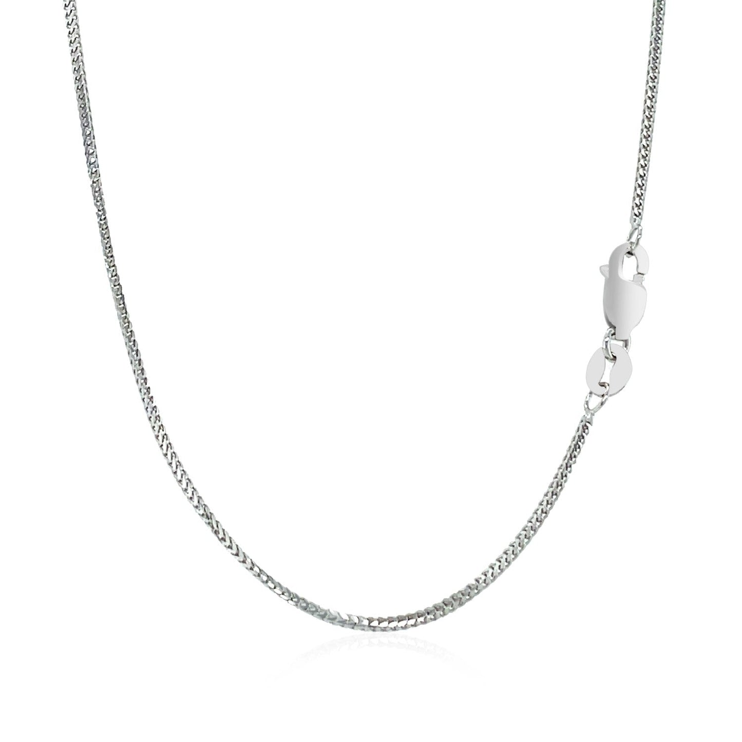 14k White Gold Franco Chain 0.9mm Bids.com