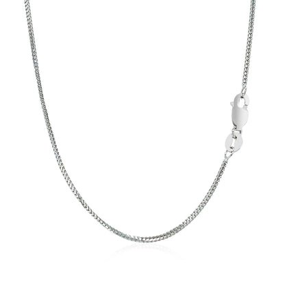 14k White Gold Franco Chain 0.9mm Bids.com