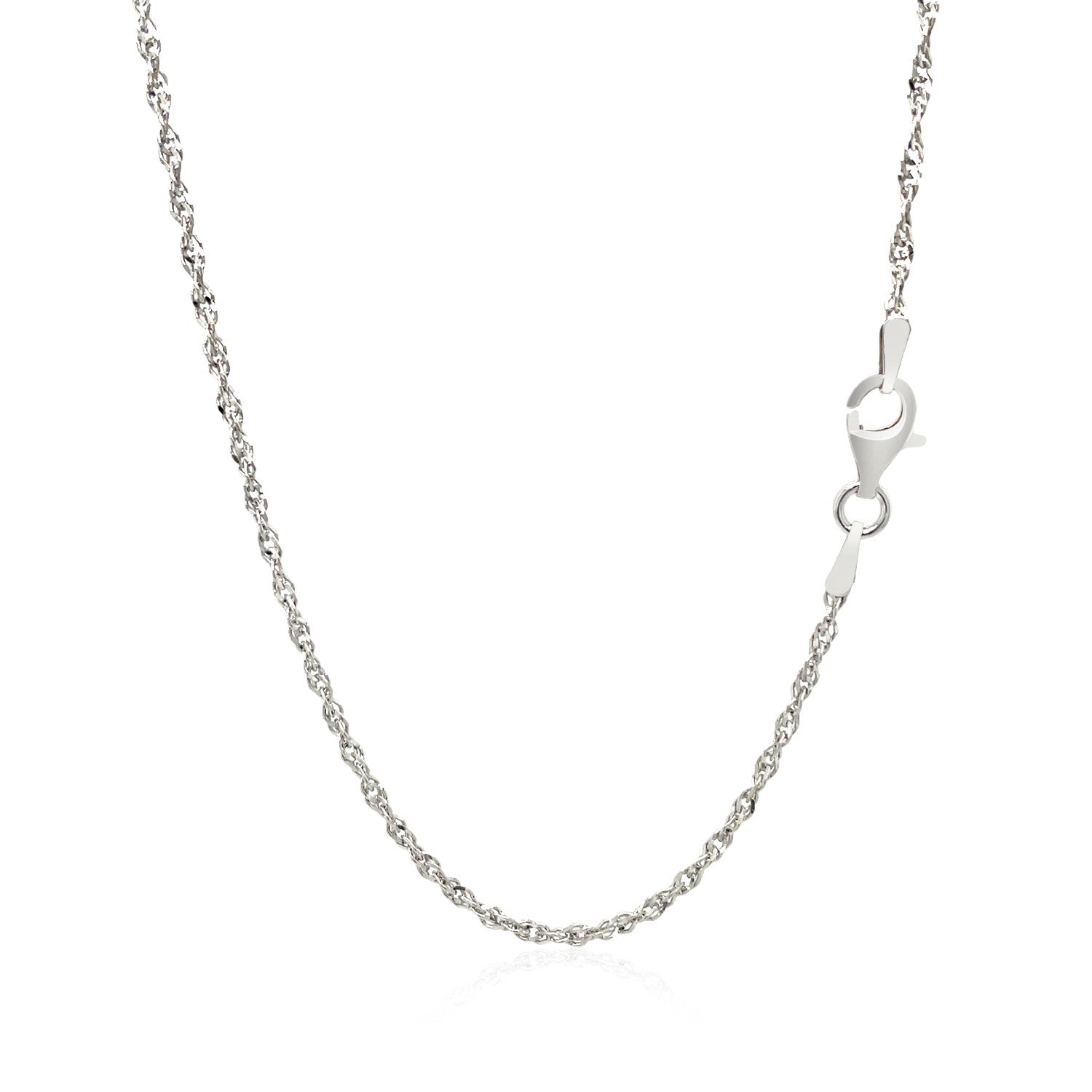 Sterling Silver 2.0mm Singapore Style Chain Bids.com