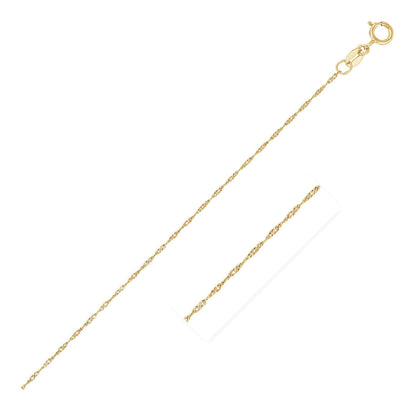 14k Yellow Gold Singapore Chain 0.6mm Bids.com