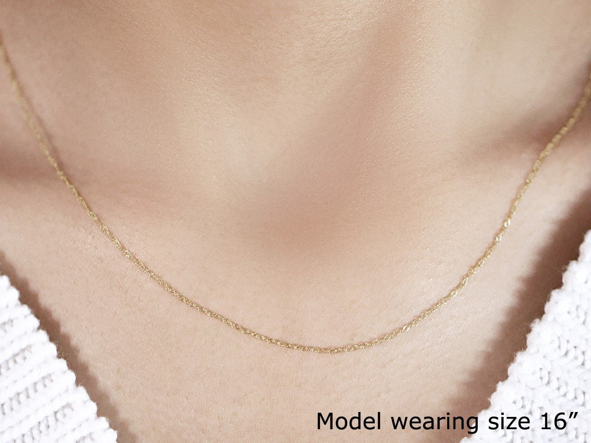 14k Yellow Gold Singapore Chain 0.6mm Bids.com