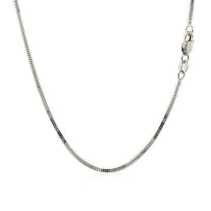 14k White Gold Milano Chain 1.1mm Bids.com