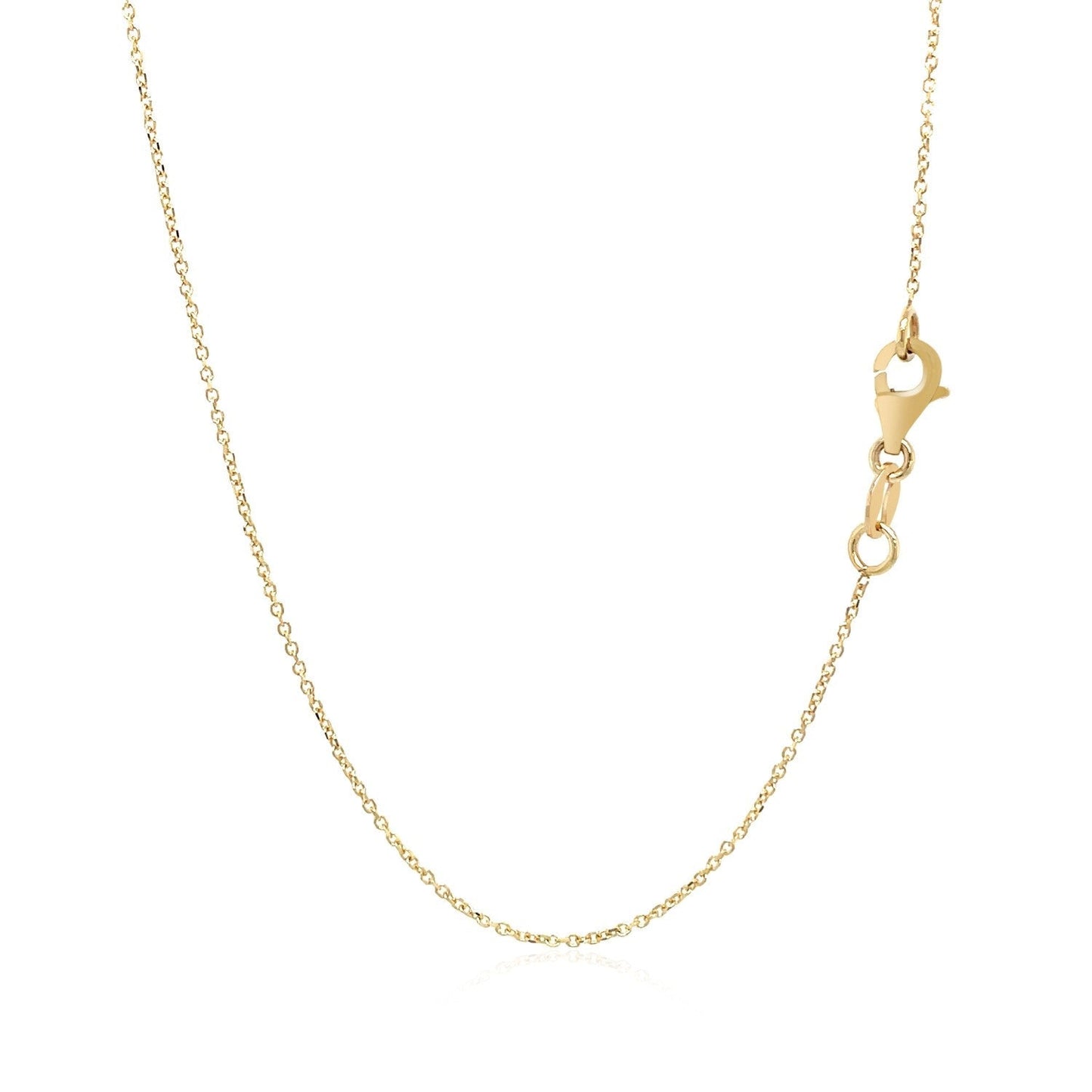 14k Yellow Gold Necklace with Interlocking Petite Rectangles Bids.com